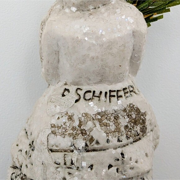 Pam Schifferl Christmas Ornament White Santa Claus Lantern Pinecone Tree Signed - Picture 5 of 7